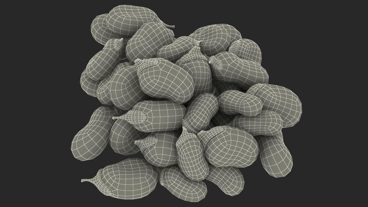 3D model Pile of Fresh Broad Beans