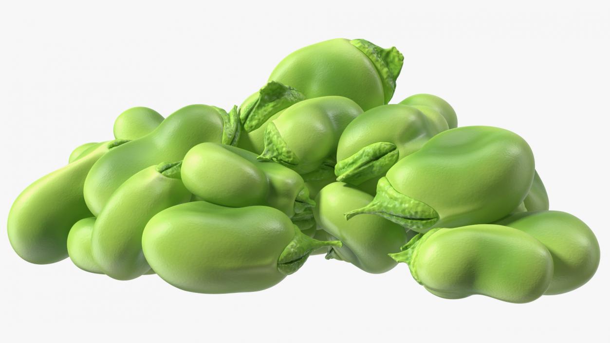 3D model Pile of Fresh Broad Beans