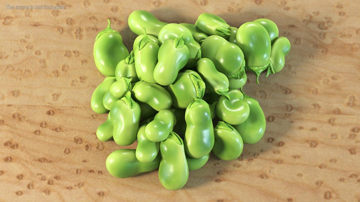 3D model Pile of Fresh Broad Beans