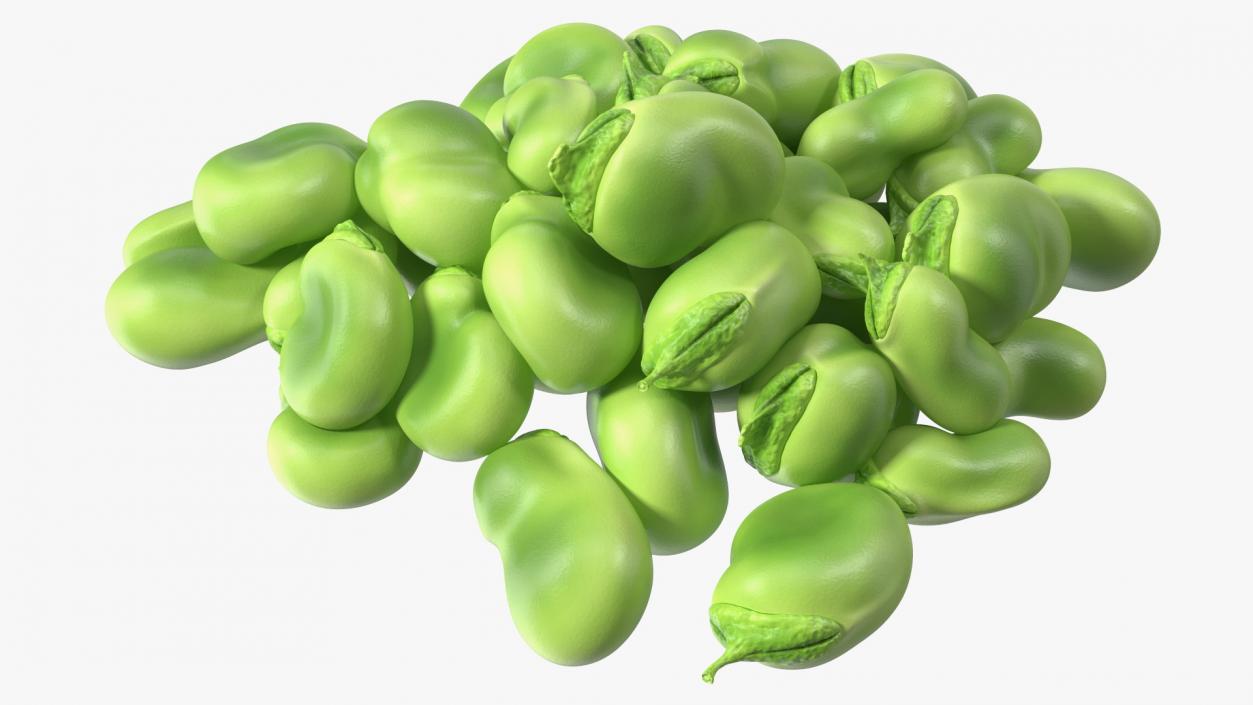 3D model Pile of Fresh Broad Beans