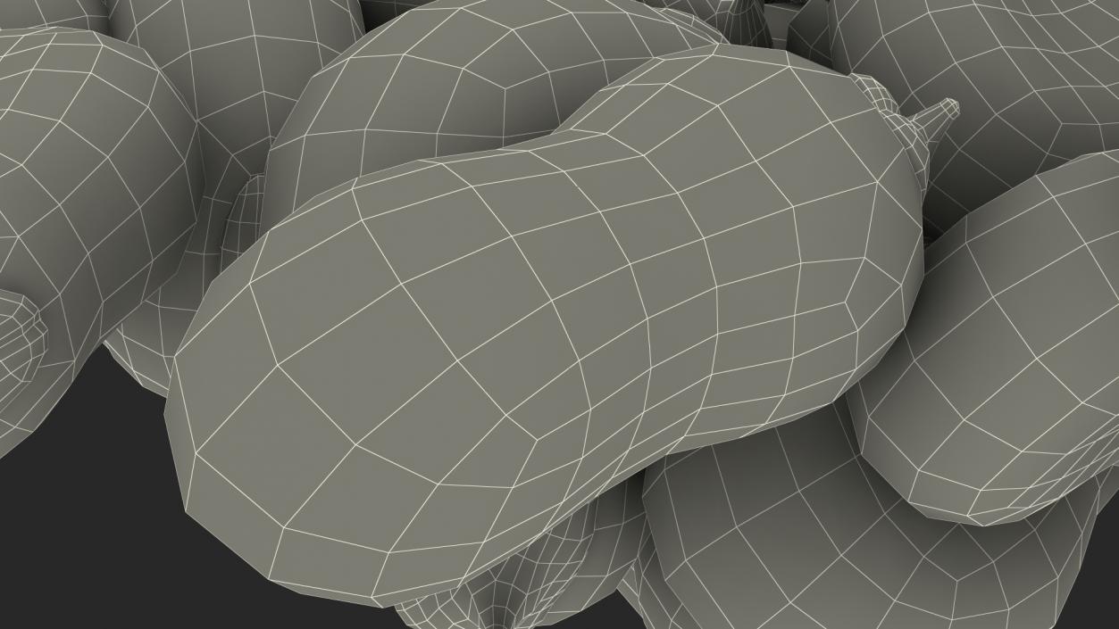 3D model Pile of Fresh Broad Beans