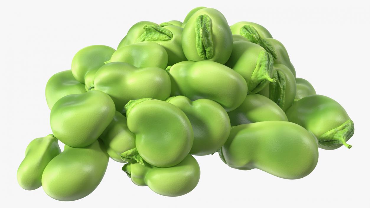 3D model Pile of Fresh Broad Beans