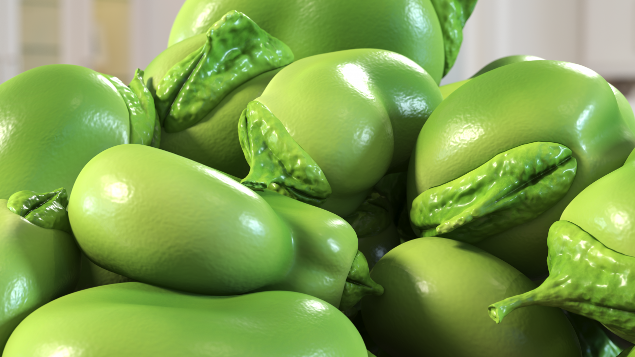 3D model Pile of Fresh Broad Beans