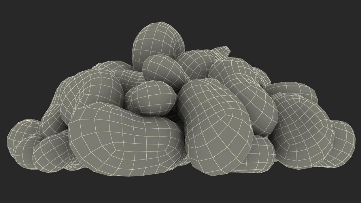 3D model Pile of Fresh Broad Beans