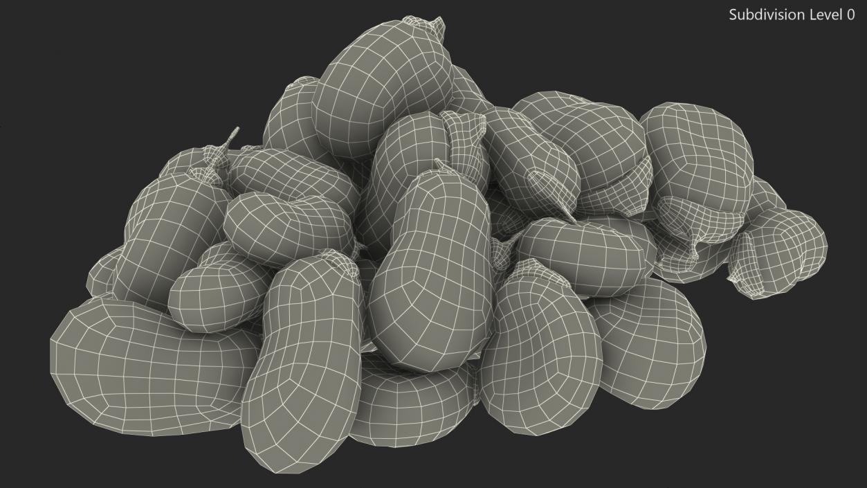 3D model Pile of Fresh Broad Beans