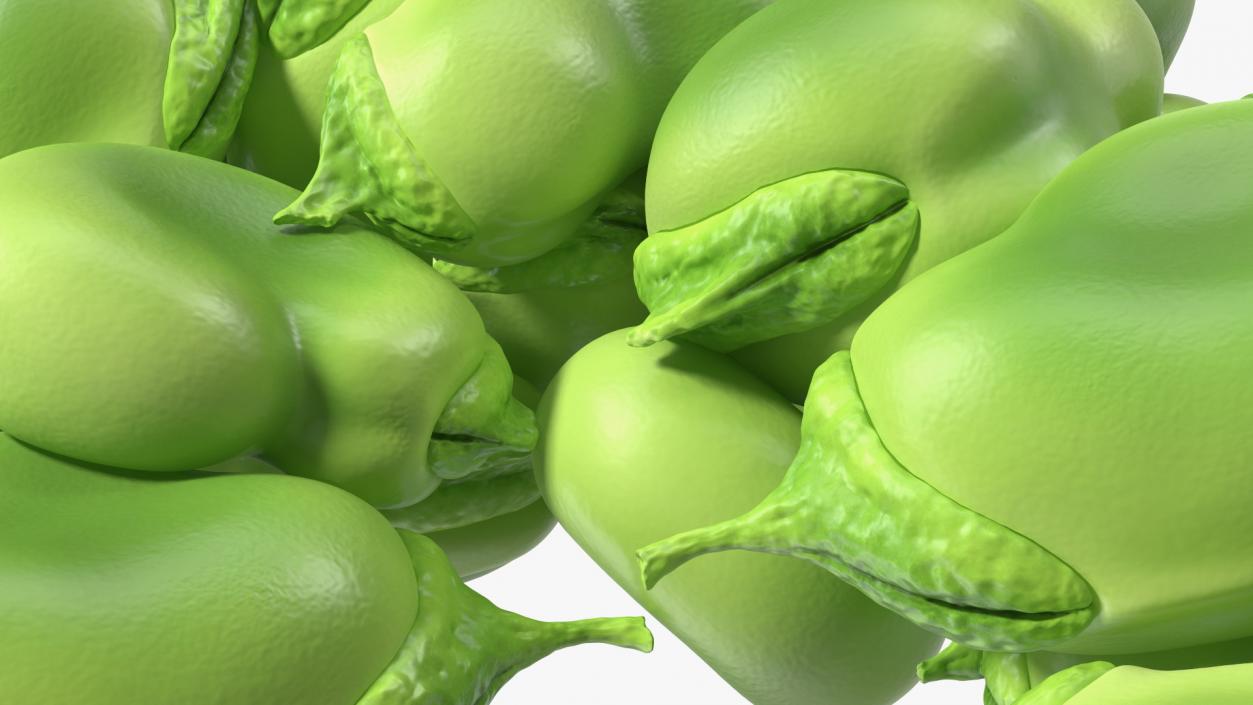 3D model Pile of Fresh Broad Beans