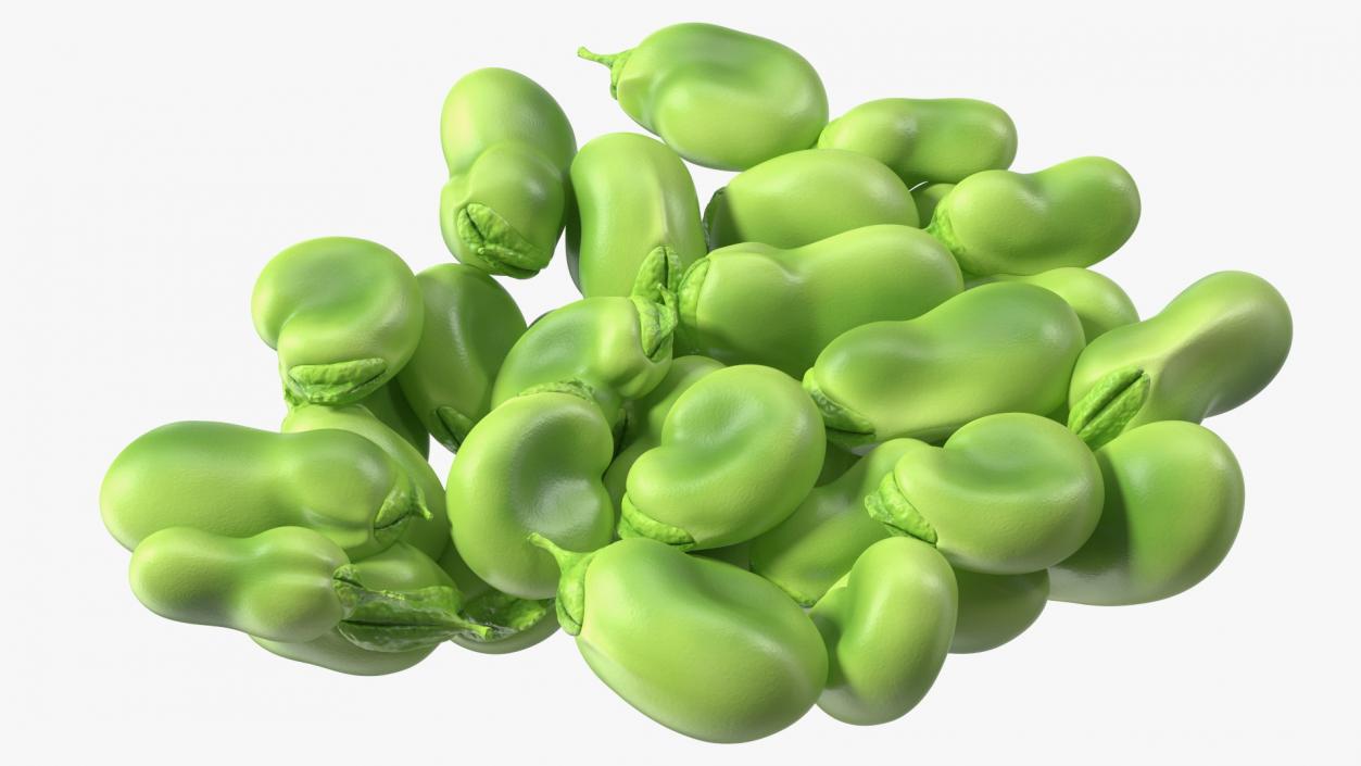 3D model Pile of Fresh Broad Beans