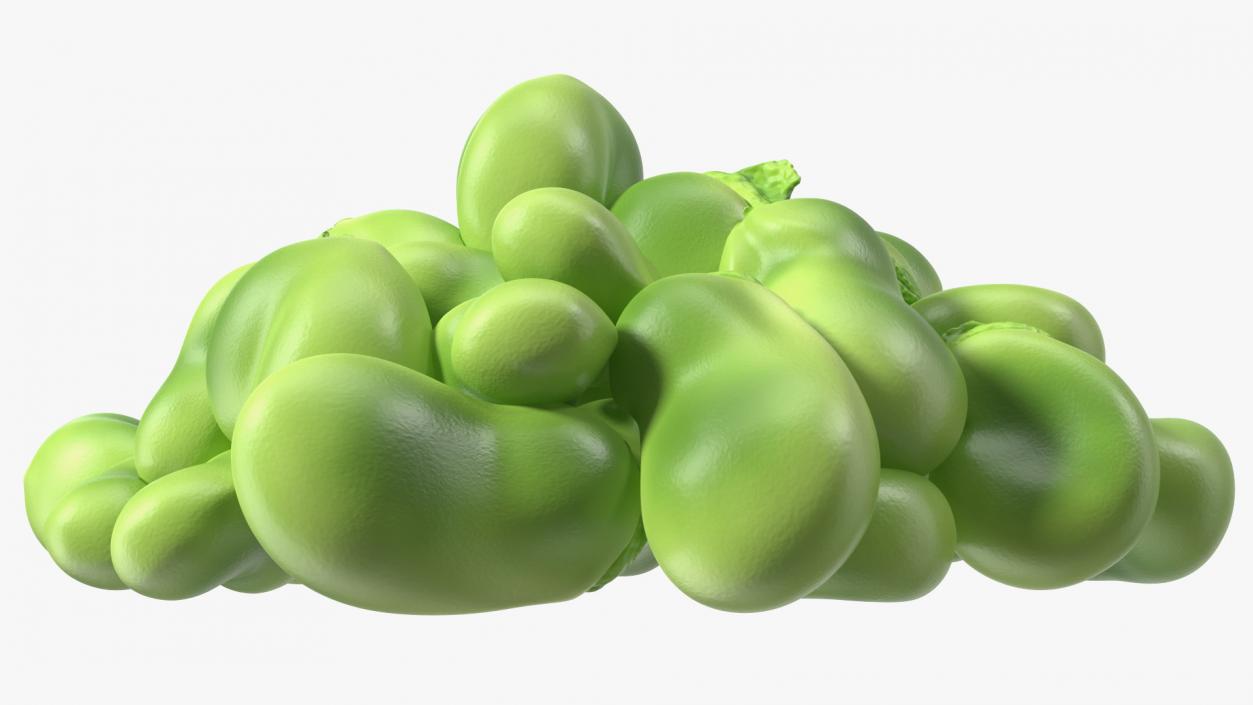 3D model Pile of Fresh Broad Beans