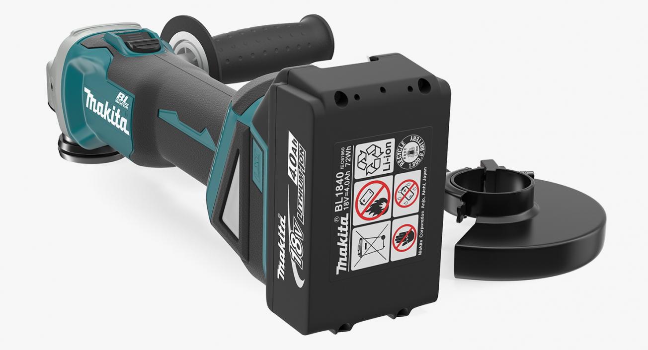 3D Makita XAG03M Angle Grinder Kit