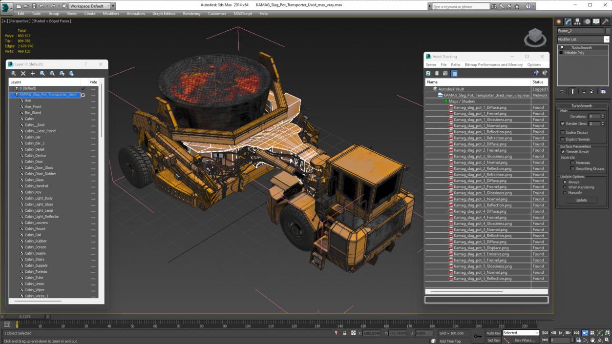 3D KAMAG Slag Pot Transporter Used