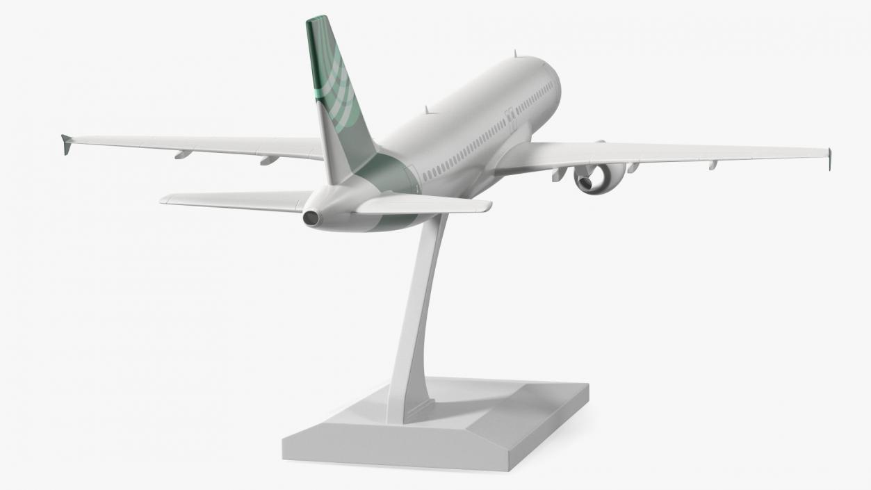 Low Wing Jet Airliner Scale Model with Stand 3D model