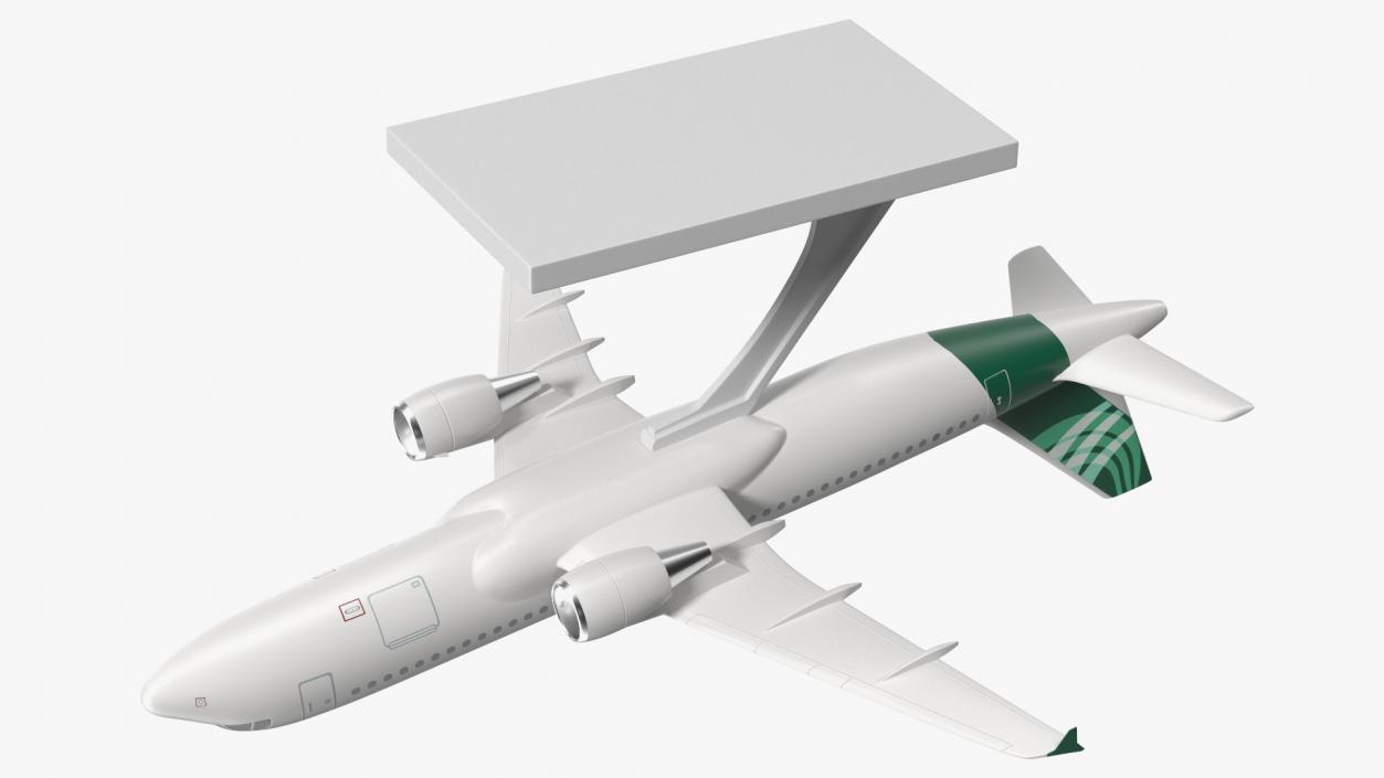 Low Wing Jet Airliner Scale Model with Stand 3D model