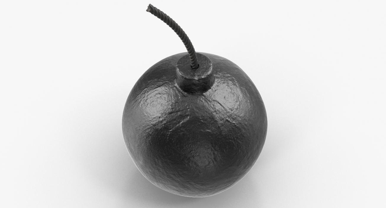 Old Round Bomb 3D model