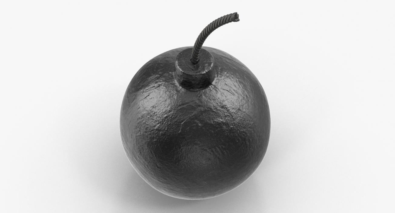 Old Round Bomb 3D model