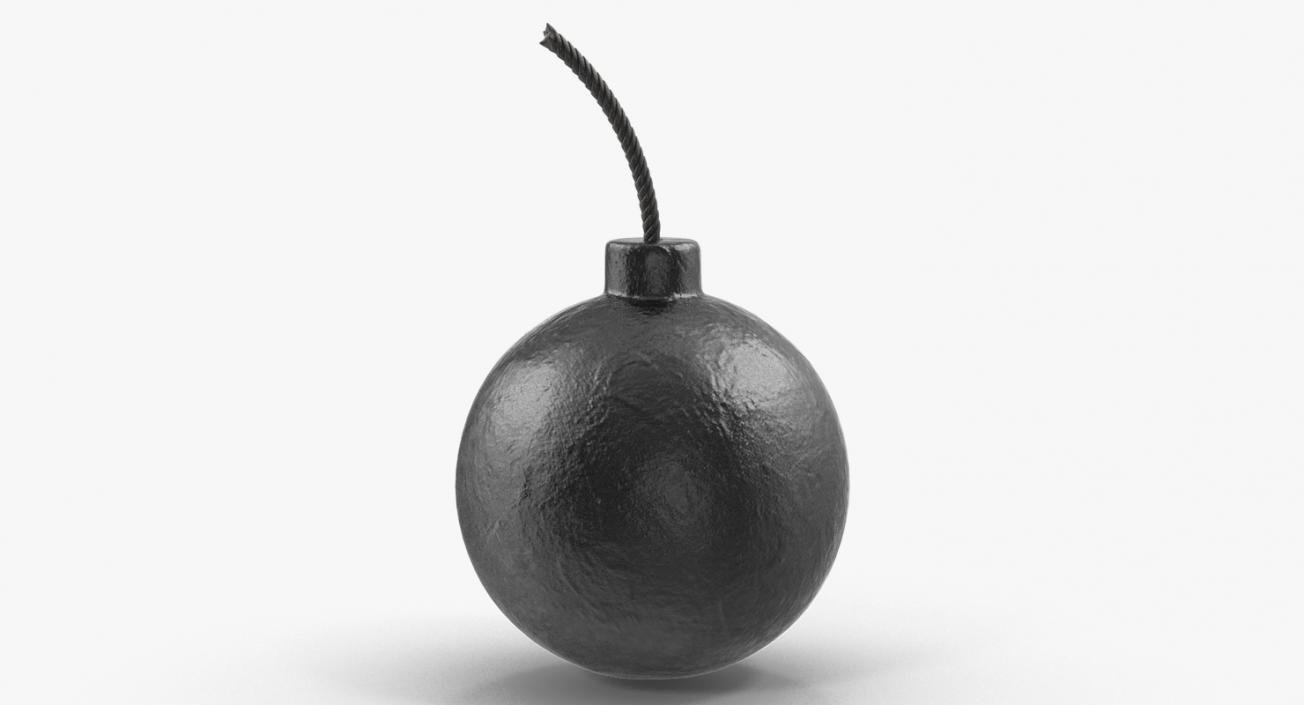 Old Round Bomb 3D model