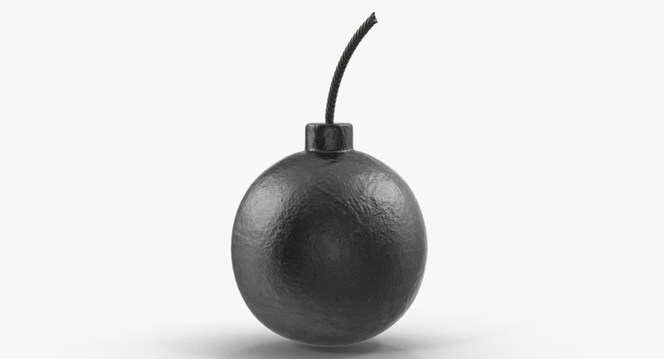 Old Round Bomb 3D model