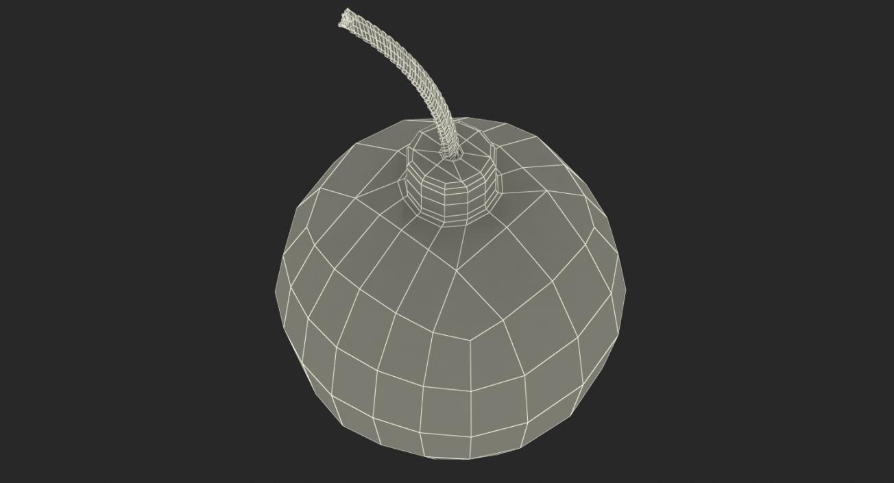 Old Round Bomb 3D model