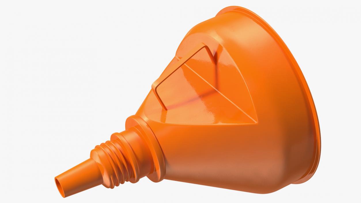 3D Universal Petrol Plastic Funnel with Handle model