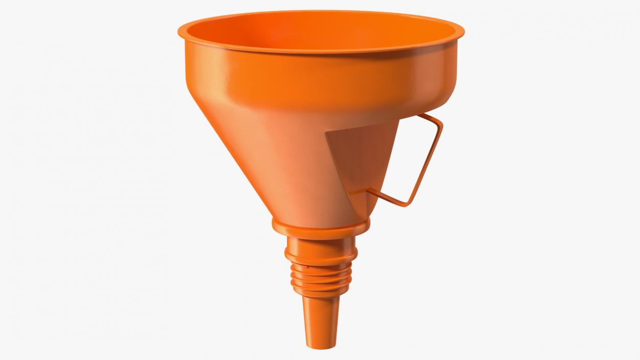 3D Universal Petrol Plastic Funnel with Handle model