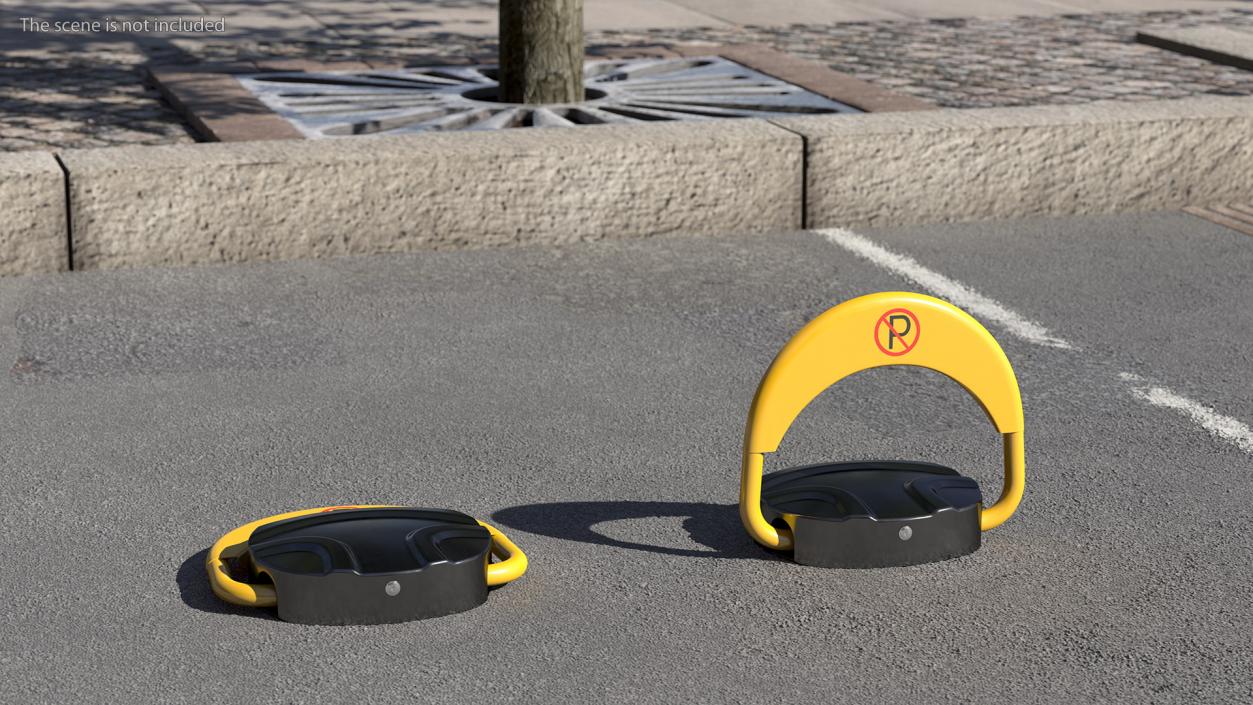 3D model Remote Control Parking Lock Barrier