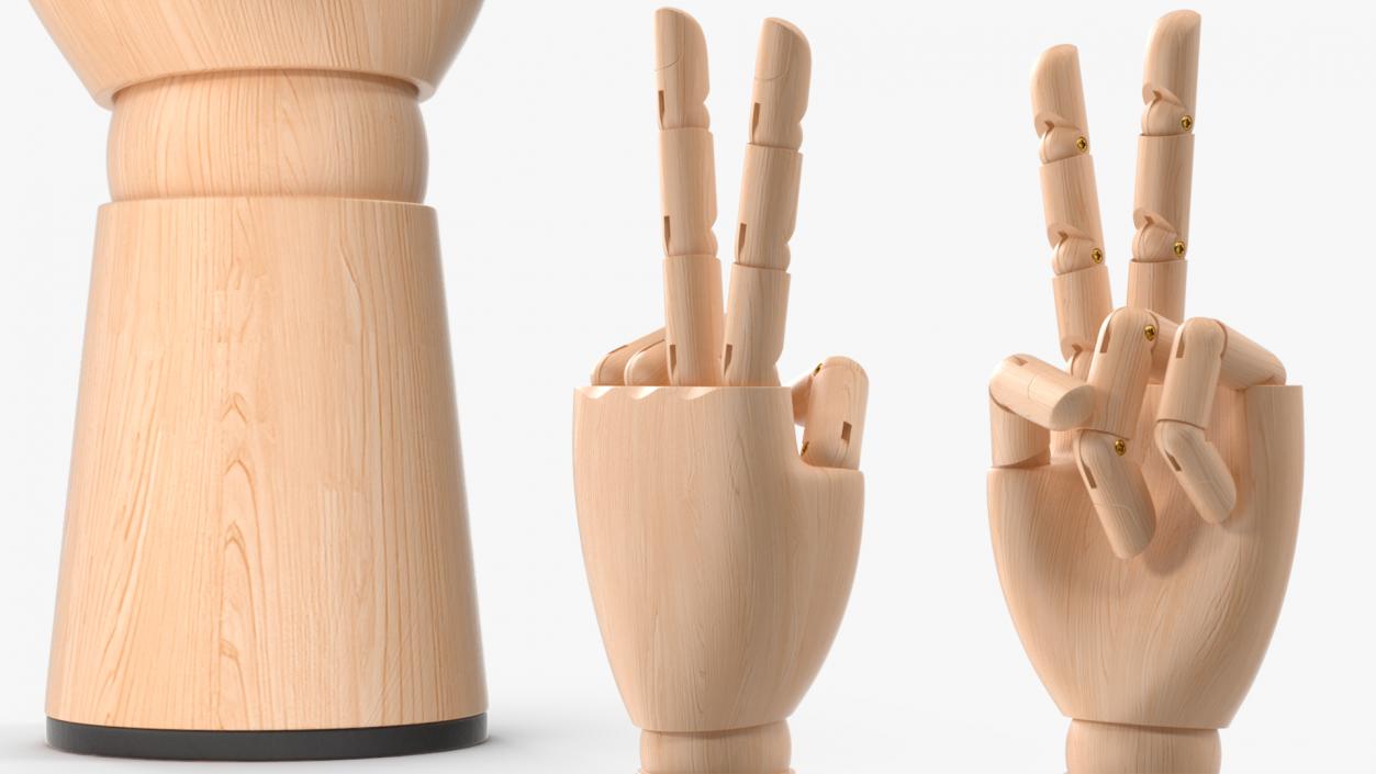 Mannequin Hand for Drawing Peace Pose 3D