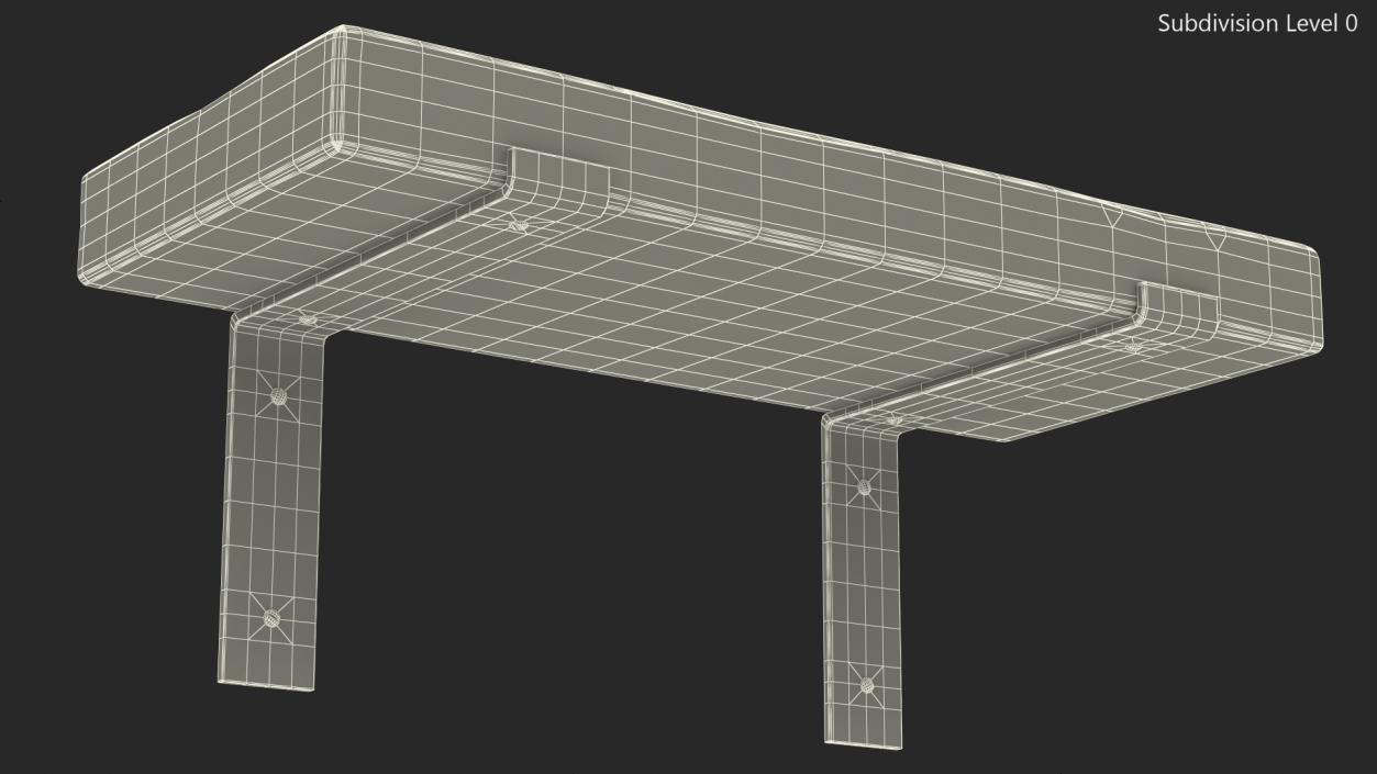 3D Wooden Shelf Small model