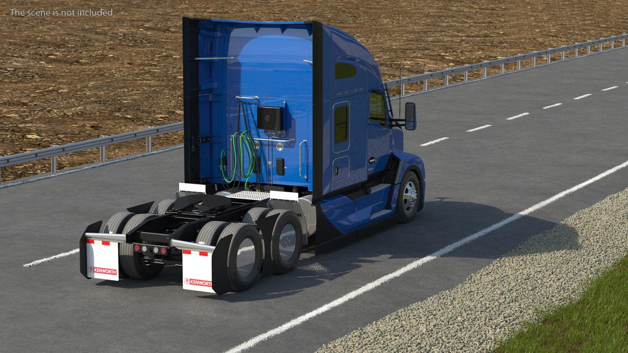 3D Kenworth T680 Truck Rigged