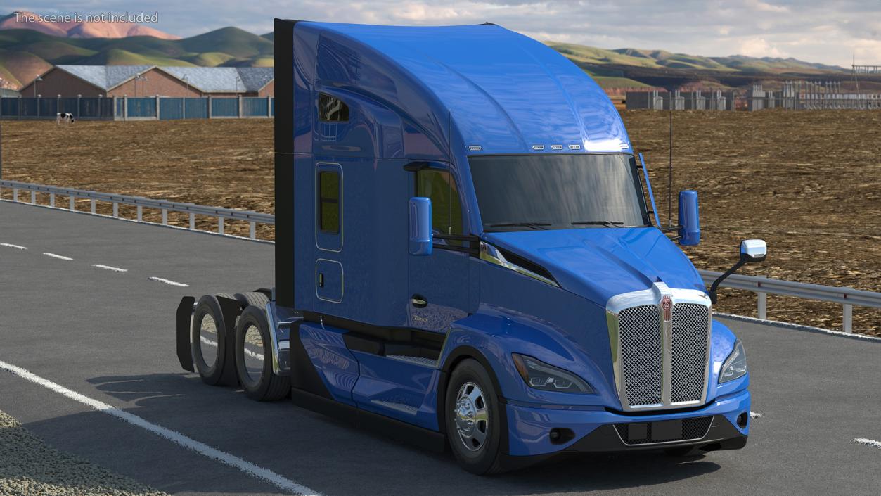 3D Kenworth T680 Truck Rigged