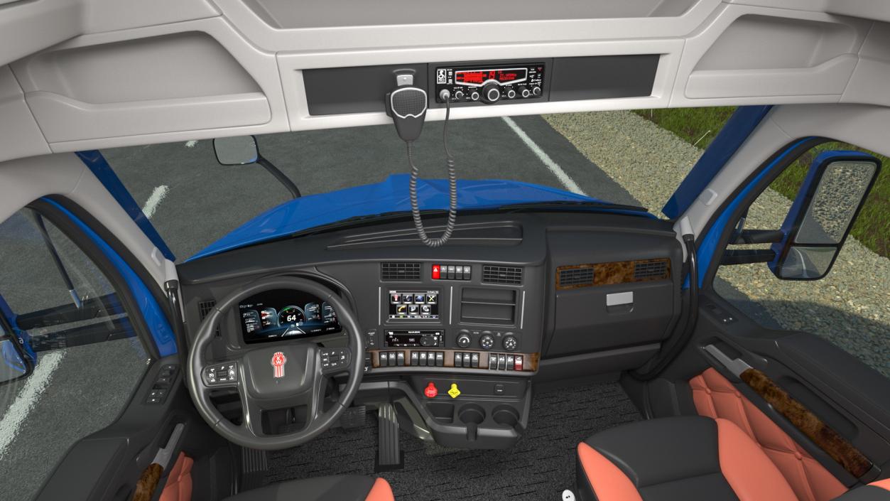 3D Kenworth T680 Truck Rigged