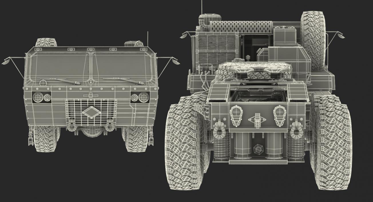 3D Military Truck Oshkosh HEMTT M985 model