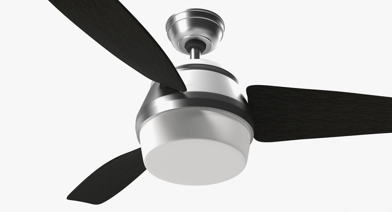 3D model Chromium Ceiling Fan