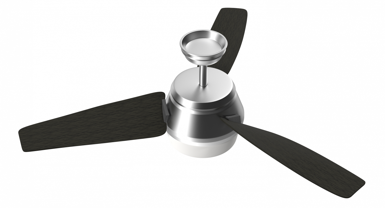 3D model Chromium Ceiling Fan