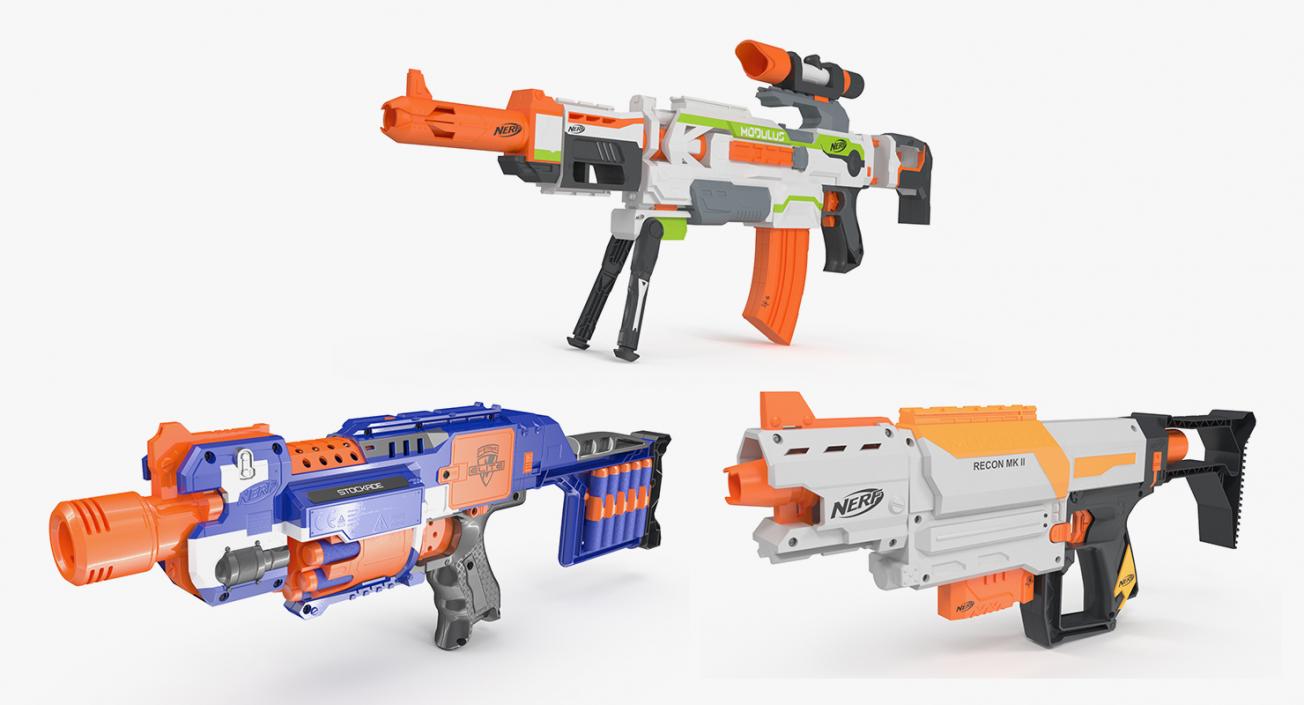 Toy Guns Collection 3D model