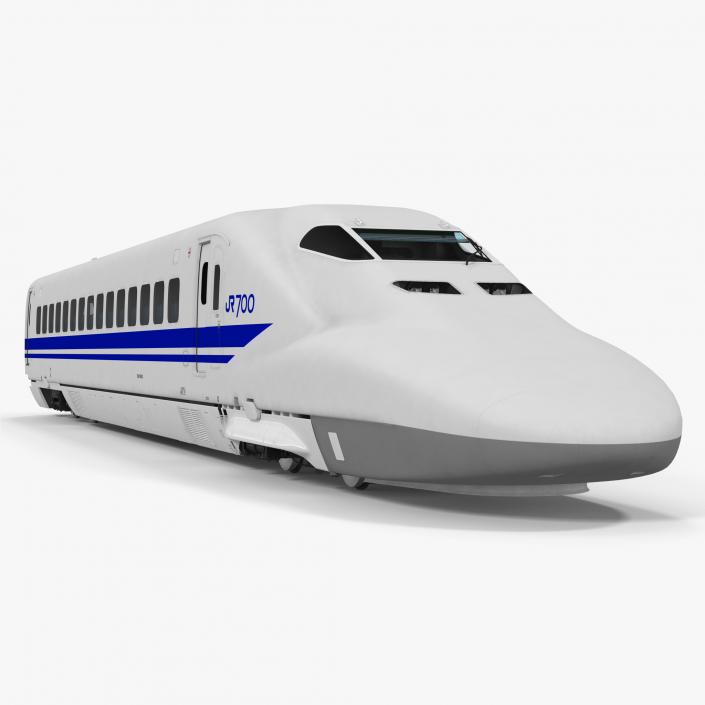 Bullet Train JR700 Locomotive Japan Railways 3D model