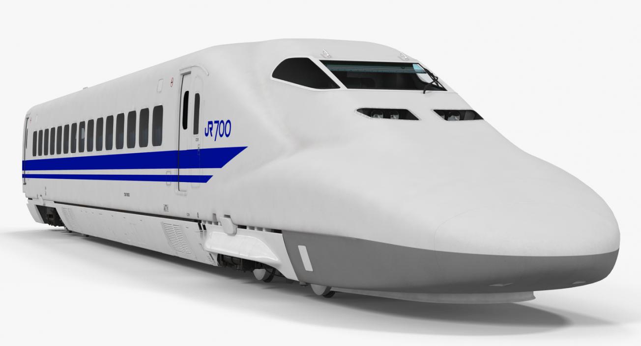 Bullet Train JR700 Locomotive Japan Railways 3D model