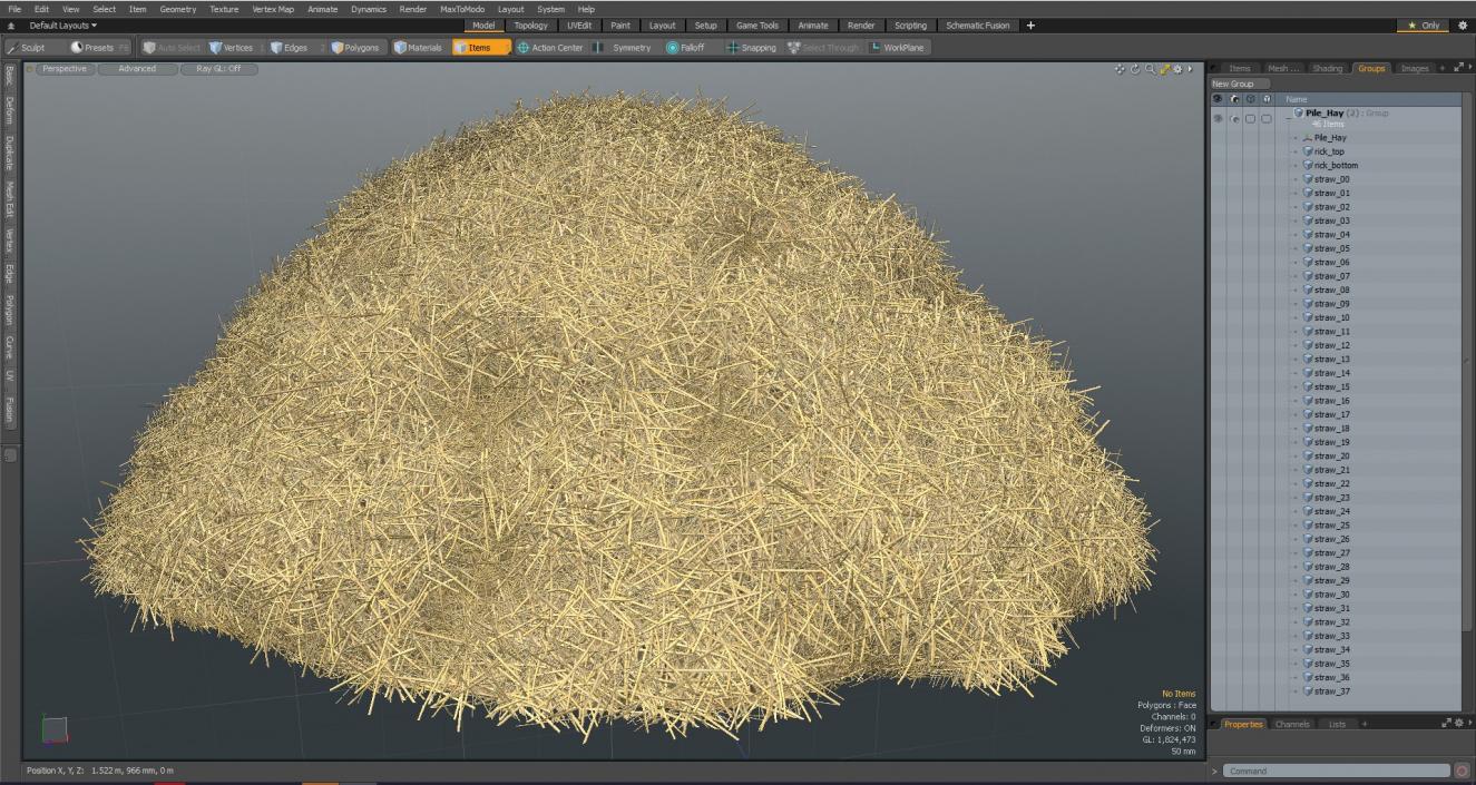 3D model Pile Hay