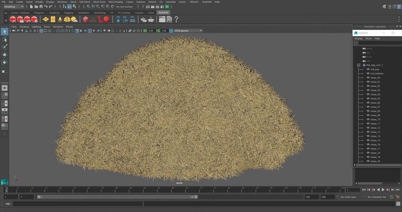 3D model Pile Hay