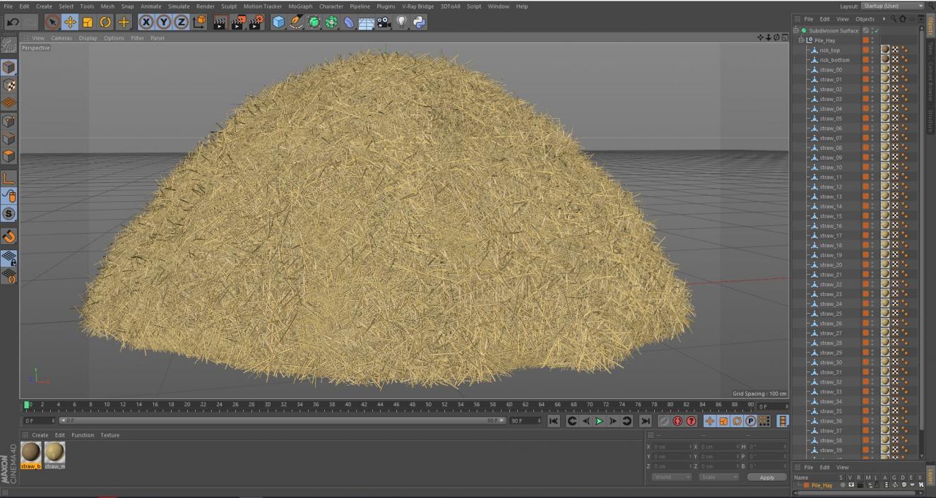 3D model Pile Hay