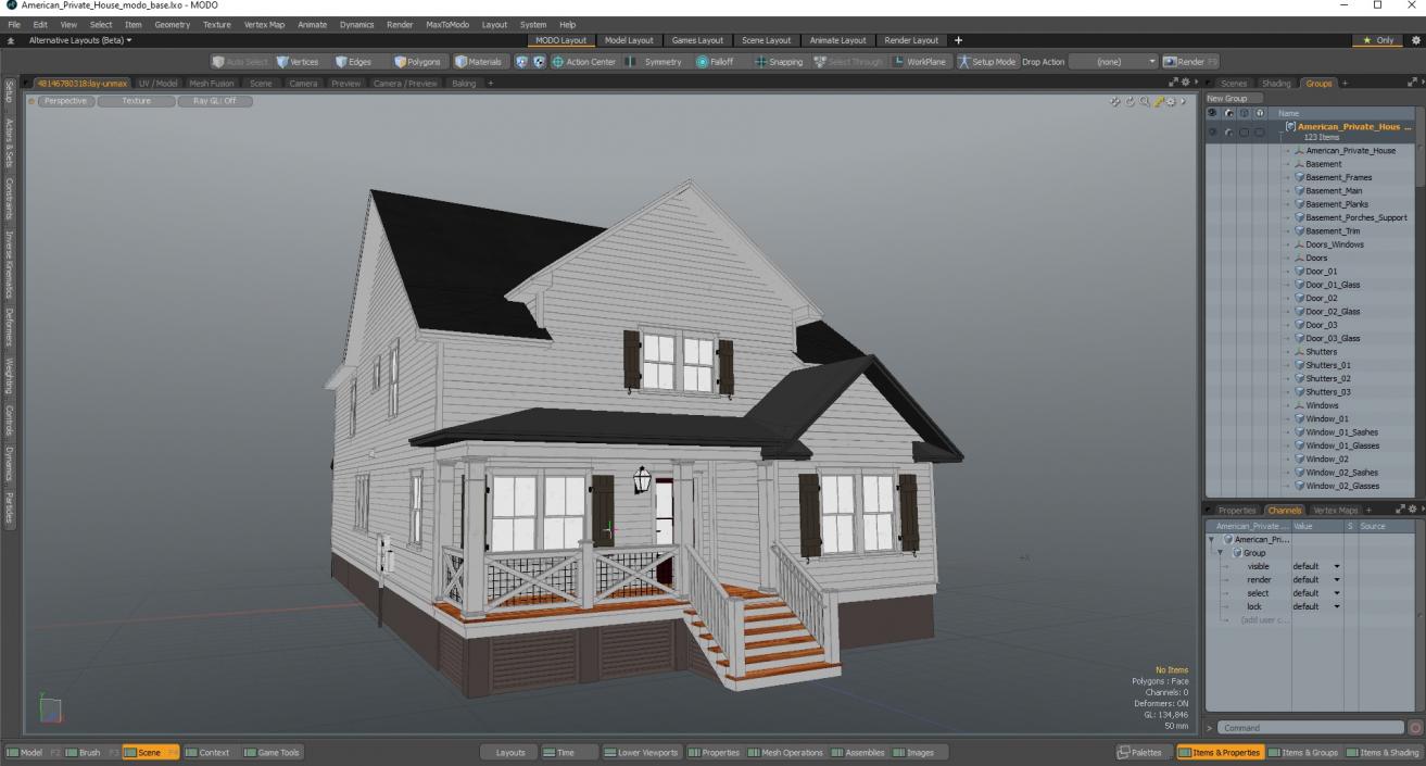 American Private House 3D