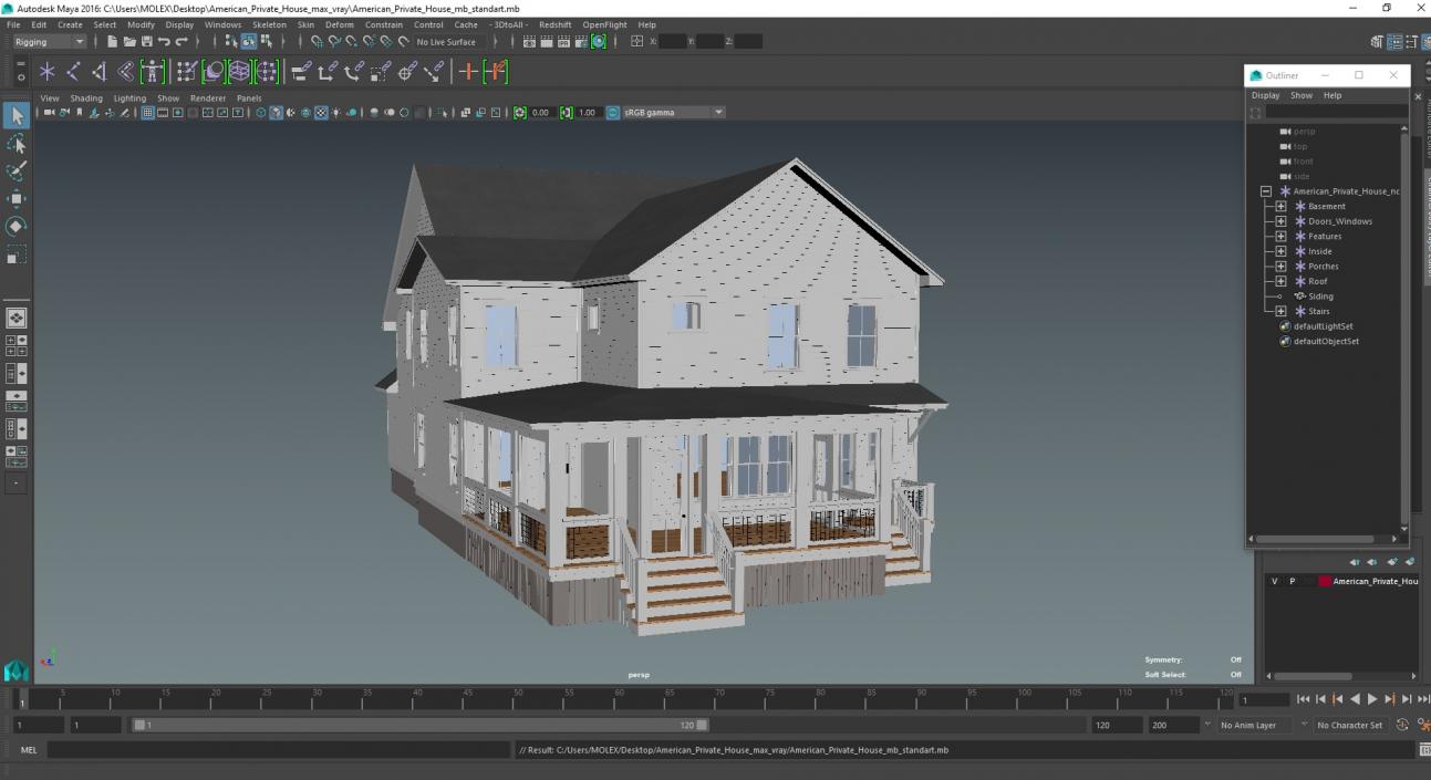 American Private House 3D