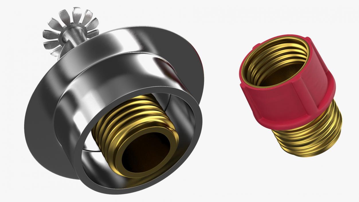 Fire Sprinkler Head with Pipes Set 3D model