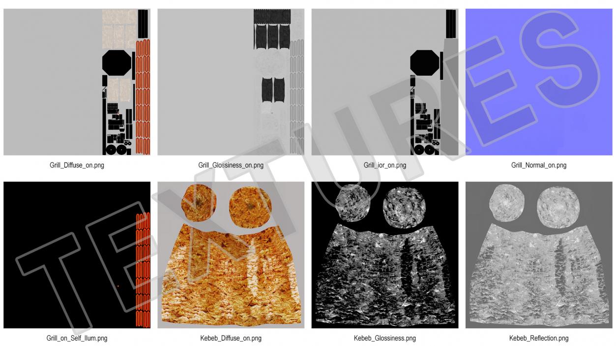 3D Vertical Turkish Doner Kebab model