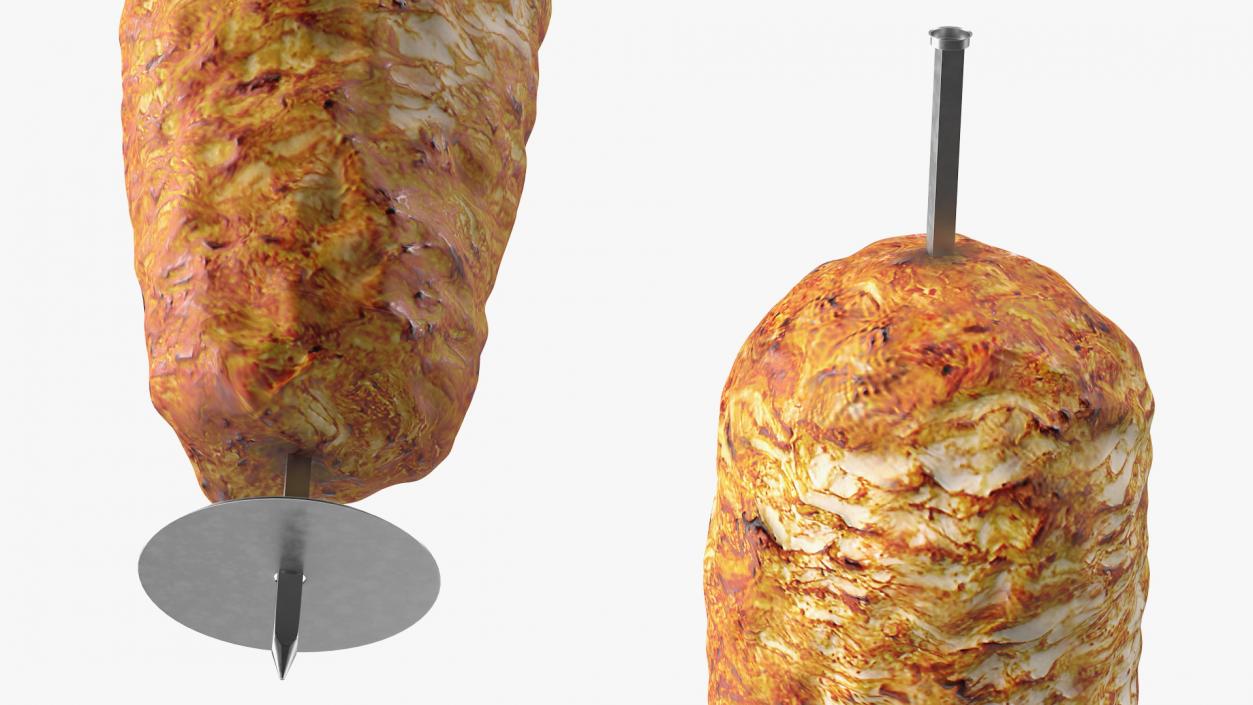 3D Vertical Turkish Doner Kebab model