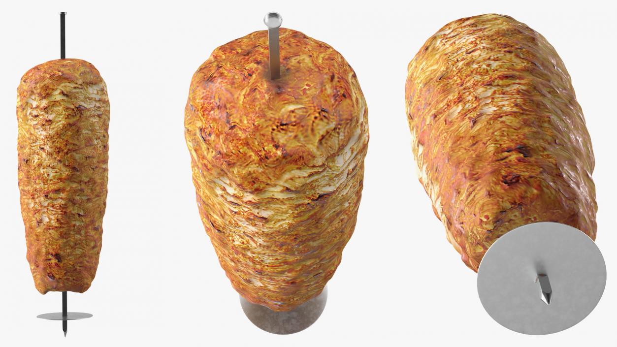 3D Vertical Turkish Doner Kebab model