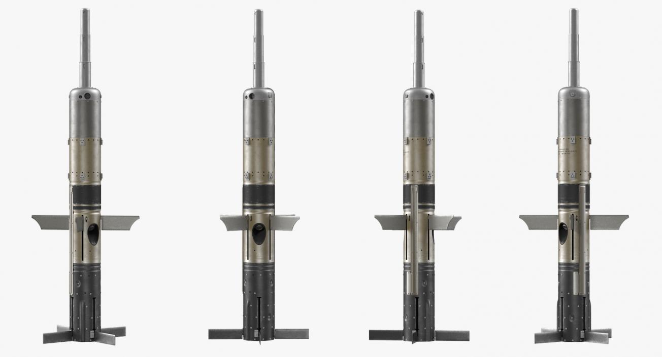 3D BGM 71D TOW Missile Rigged