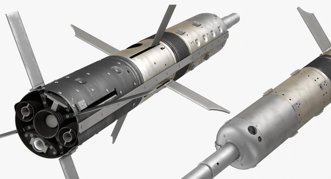 3D BGM 71D TOW Missile Rigged