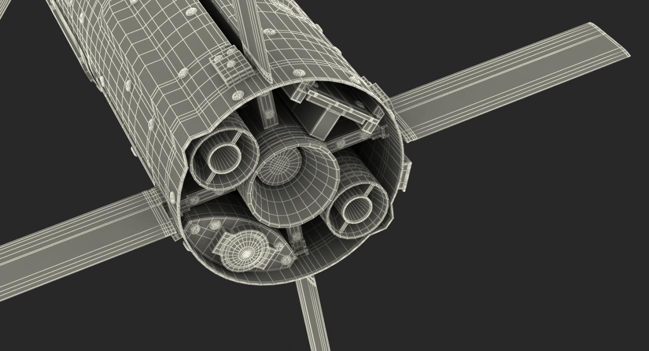 3D BGM 71D TOW Missile Rigged