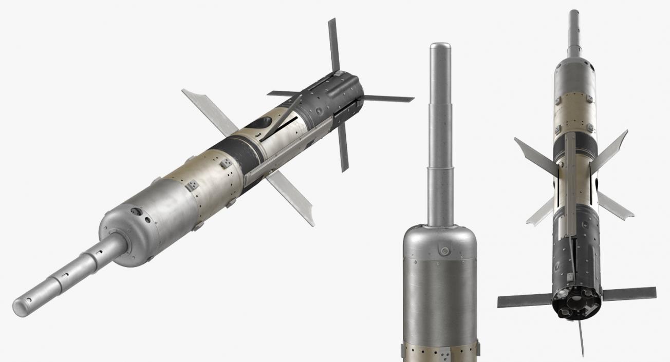 3D BGM 71D TOW Missile Rigged