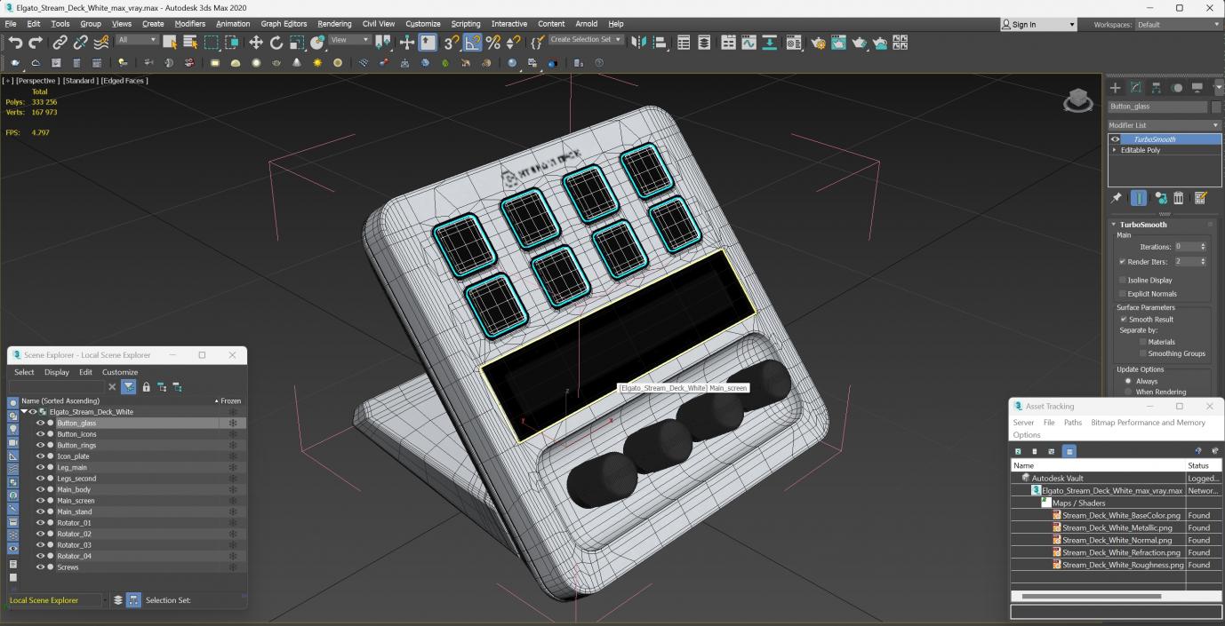 Elgato Stream Deck White 3D model