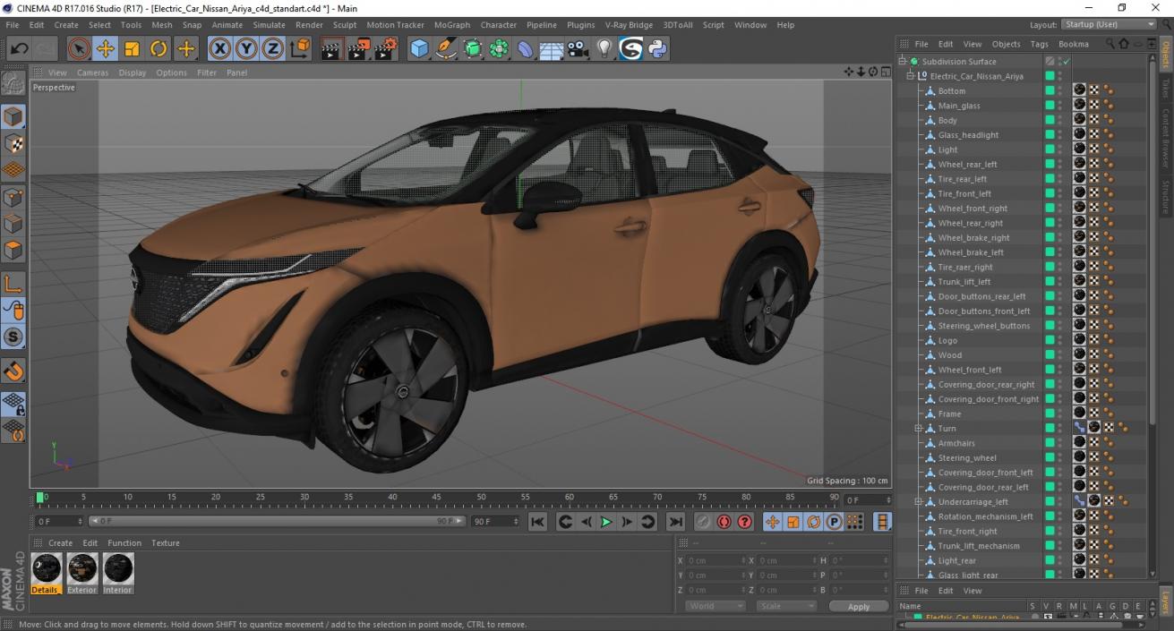 3D model Electric Car Nissan Ariya